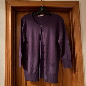 Purple Cardigan